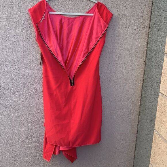 Rachel Roy Most Wanted Lotus Red Lg Scoop Neck Short Sleeve Barbie Hot Pink - Picture 6 of 11